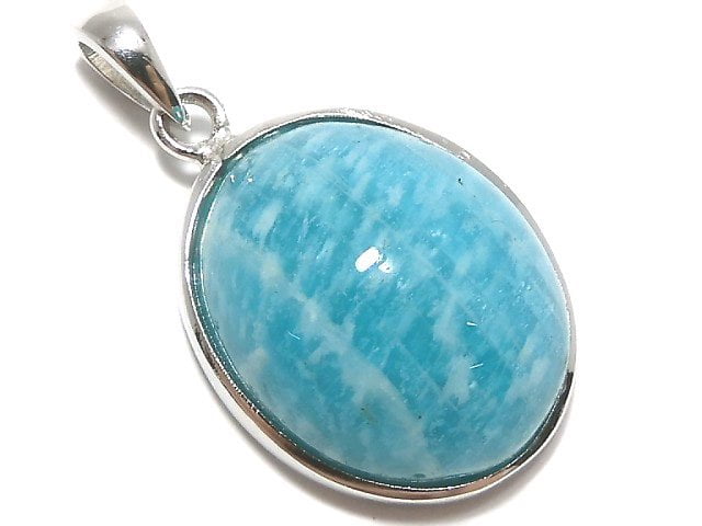 [Video][One of a kind] Amazonite AAA- Pendant Silver925 NO.21