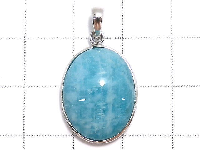 [Video][One of a kind] Amazonite AAA- Pendant Silver925 NO.22