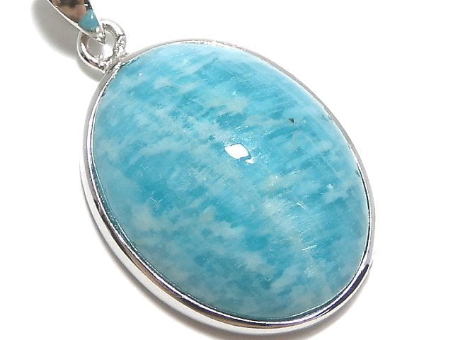 [Video][One of a kind] Amazonite AAA- Pendant Silver925 NO.23