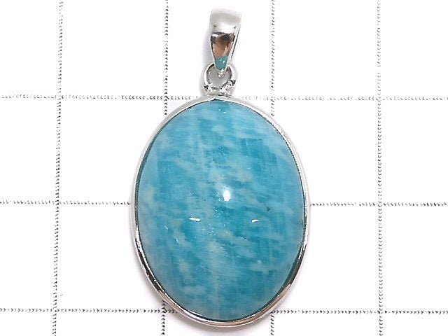 [Video][One of a kind] Amazonite AAA- Pendant Silver925 NO.23