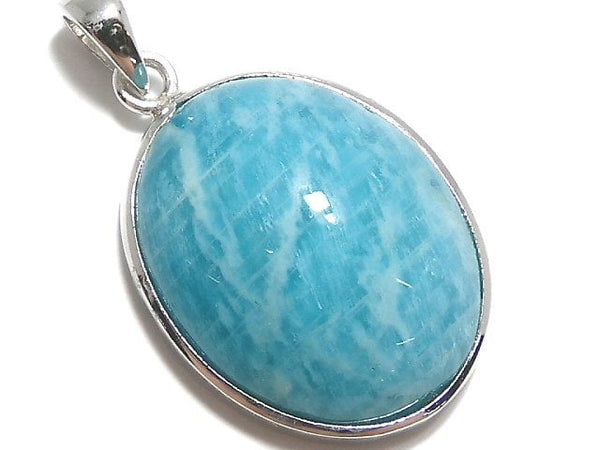 [Video][One of a kind] Amazonite AAA- Pendant Silver925 NO.24