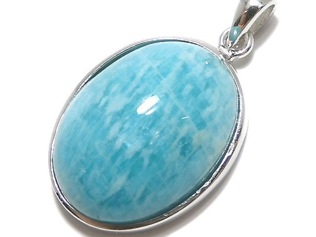 [Video][One of a kind] Amazonite AAA- Pendant Silver925 NO.26