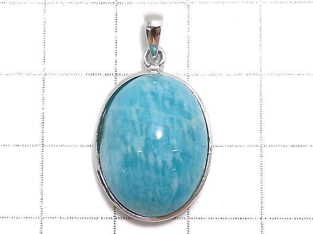 [Video][One of a kind] Amazonite AAA- Pendant Silver925 NO.26