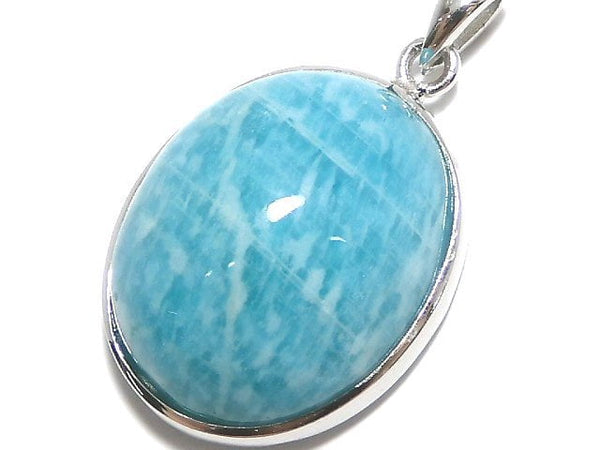 [Video][One of a kind] Amazonite AAA- Pendant Silver925 NO.27