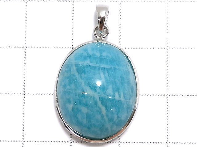 [Video][One of a kind] Amazonite AAA- Pendant Silver925 NO.27