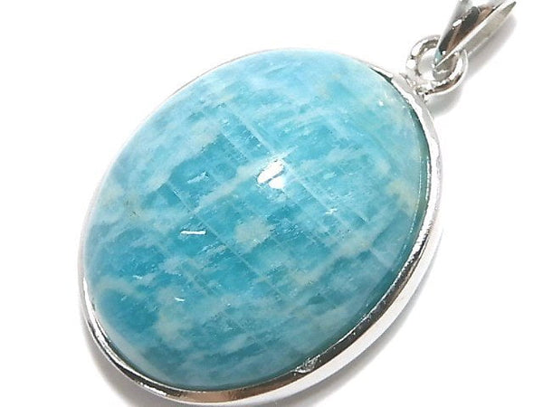 [Video][One of a kind] Amazonite AAA- Pendant Silver925 NO.28