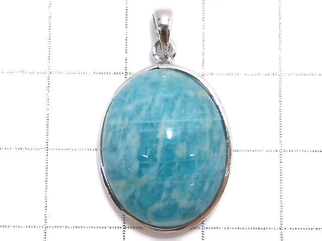 [Video][One of a kind] Amazonite AAA- Pendant Silver925 NO.28