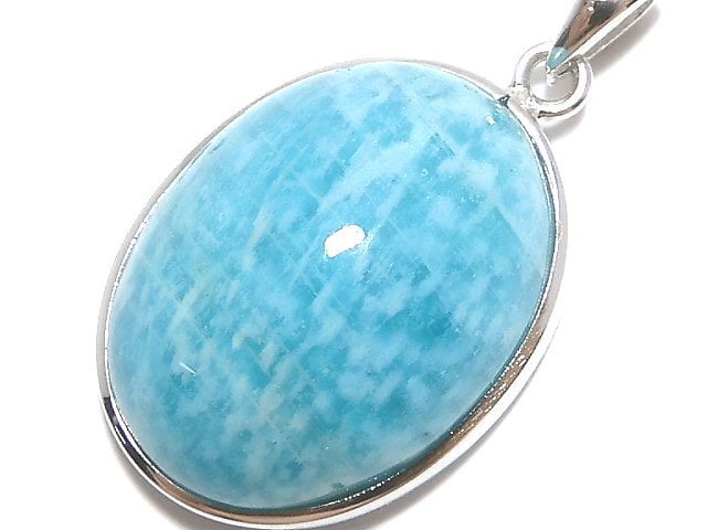 [Video][One of a kind] Amazonite AAA- Pendant Silver925 NO.29