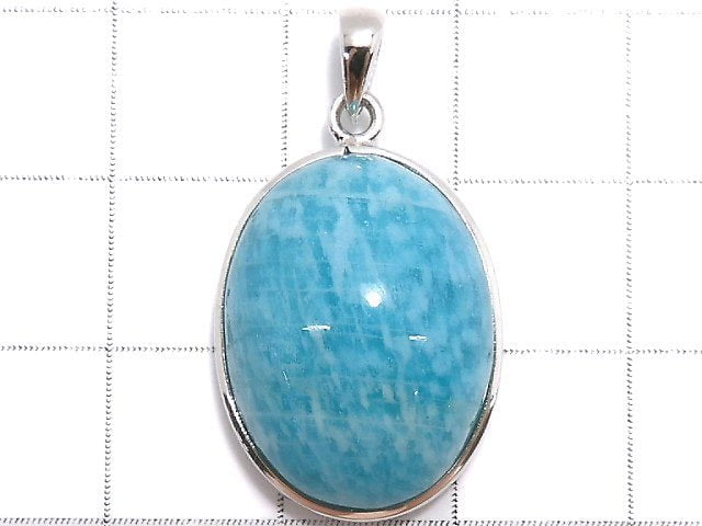 [Video][One of a kind] Amazonite AAA- Pendant Silver925 NO.29