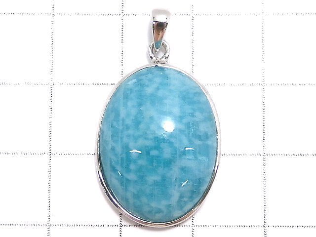 [Video][One of a kind] Amazonite AAA- Pendant Silver925 NO.30