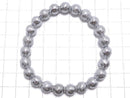 [Video][One of a kind] Meteorite (Muonionalusta) Round 8mm Bracelet NO.3