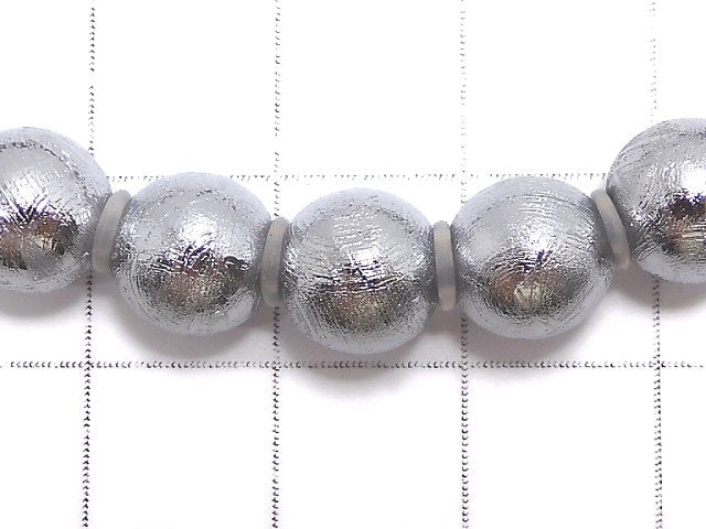 [Video][One of a kind] Meteorite (Muonionalusta) Round 8mm Bracelet NO.5