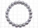 [Video][One of a kind] Meteorite (Muonionalusta) Round 8mm Bracelet NO.6