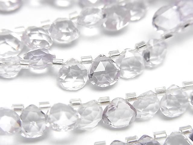 [Video] High Quality Pink Amethyst AAA Chestnut Faceted Briolette 6x6mm Half or 1 Strand (28pcs)