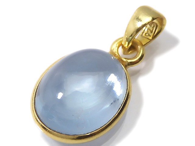 [Video][One of a kind] High Quality Sky Blue Topaz AAA Pendant 18KGP NO.131