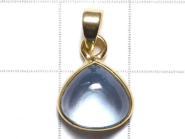 [Video][One of a kind] High Quality Sky Blue Topaz AAA Pendant 18KGP NO.132