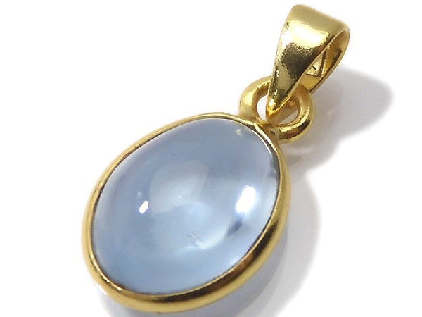 [Video][One of a kind] High Quality Sky Blue Topaz AAA Pendant 18KGP NO.133