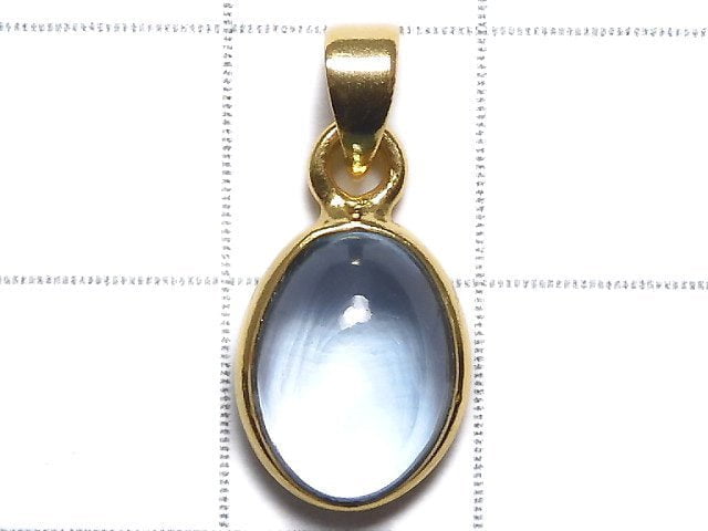 [Video][One of a kind] High Quality Sky Blue Topaz AAA Pendant 18KGP NO.133