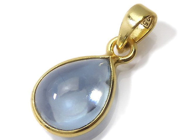 [Video][One of a kind] High Quality Sky Blue Topaz AAA Pendant 18KGP NO.134