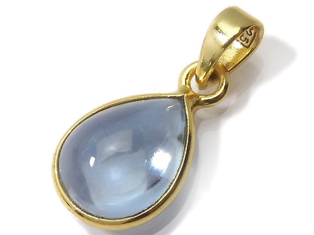 [Video][One of a kind] High Quality Sky Blue Topaz AAA Pendant 18KGP NO.134