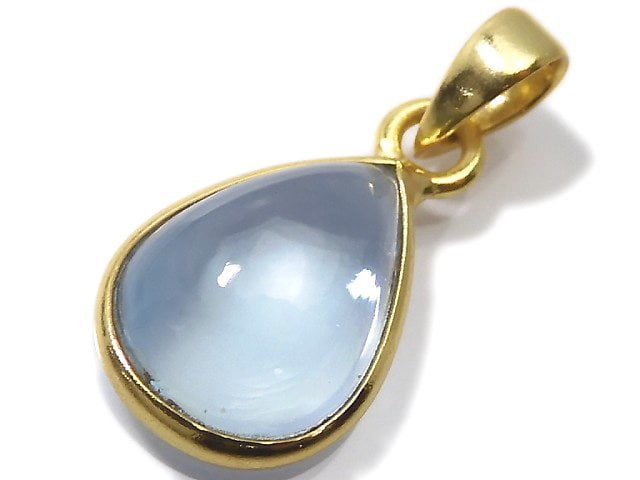 [Video][One of a kind] High Quality Sky Blue Topaz AAA Pendant 18KGP NO.136