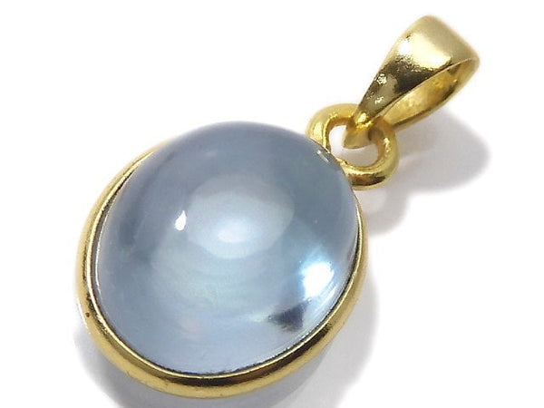 [Video][One of a kind] High Quality Sky Blue Topaz AAA Pendant 18KGP NO.139