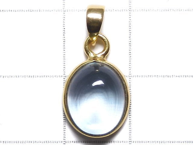 [Video][One of a kind] High Quality Sky Blue Topaz AAA Pendant 18KGP NO.139