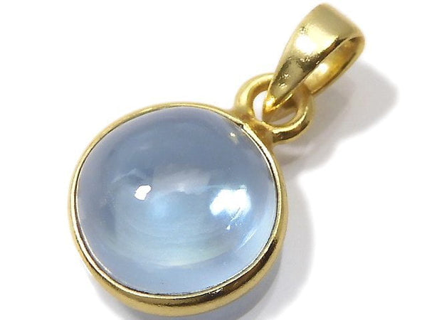 [Video][One of a kind] High Quality Sky Blue Topaz AAA Pendant 18KGP NO.140