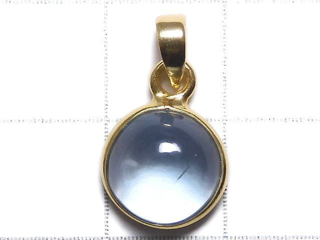 [Video][One of a kind] High Quality Sky Blue Topaz AAA Pendant 18KGP NO.140