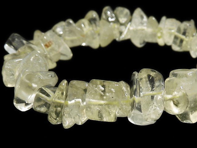 [Video][One of a kind] Libyan Desert Glass AAA Chips (Small Nugget) Bracelet NO.326