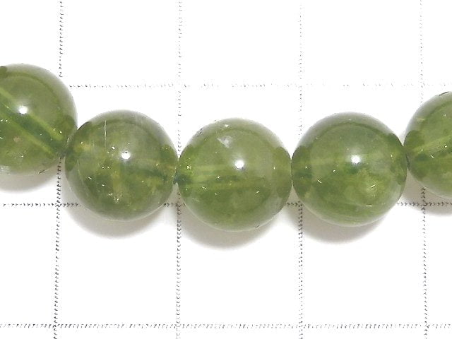 [Video][One of a kind] Green Tourmaline AAA- Round 9mm Bracelet NO.1