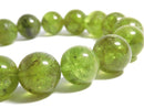 [Video][One of a kind] High Quality Peridot AA++ Round 10.5mm Bracelet NO.12