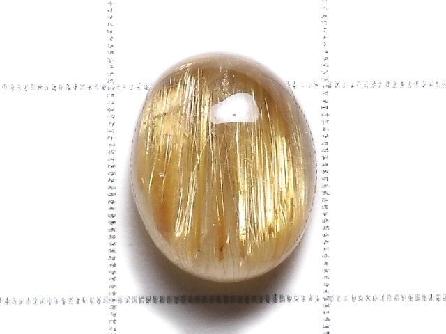 [Video][One of a kind] High Quality Rutilated Quartz AAA Cabochon 1pc NO.63