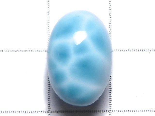 [Video][One of a kind] High quality Larimar Pectolite AAA Cabochon 1pc NO.533