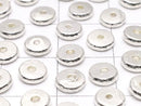 Karen Silver Rondelle (Disc) 5.5x5.5x1.5mm 5pcs