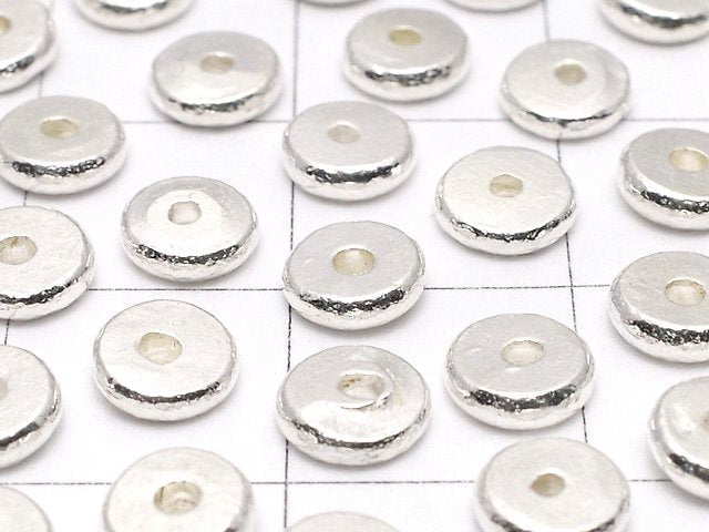 Karen Silver Roundel (Disc) 5.5x5.5x1.5mm 5pcs