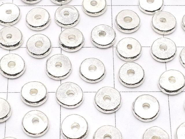 Karen Silver Rondelle (Discs) 5.5x5.5x1.5mm 5pcs