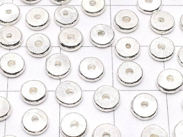 Karen Silver Roundel (Disc) 5.5x5.5x1.5mm 5pcs