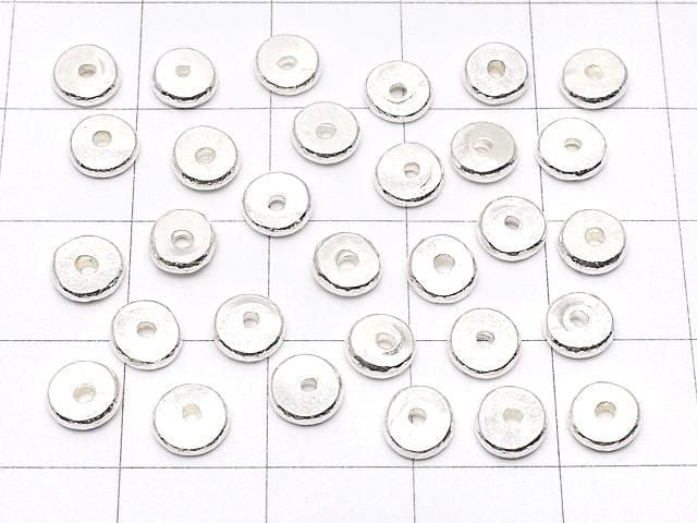 Karen Silver Rondelle (Discs) 5.5x5.5x1.5mm 5pcs