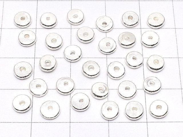 Karen Silver Roundel (Disc) 5.5x5.5x1.5mm 5pcs