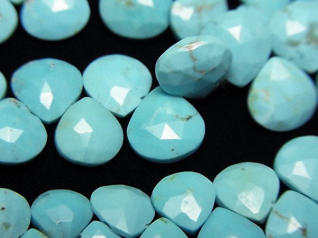 [Video] Arizona Kingman Turquoise AA+ Chestnut Faceted Briolette half or 1strand beads (aprx.6inch/14cm)