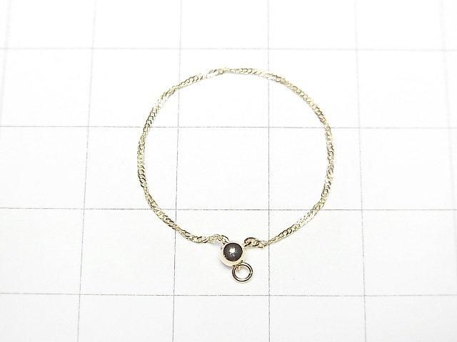 [Video] [K10 Yellow Gold] Design Chain 1mm Ring [Free Size] 1pc