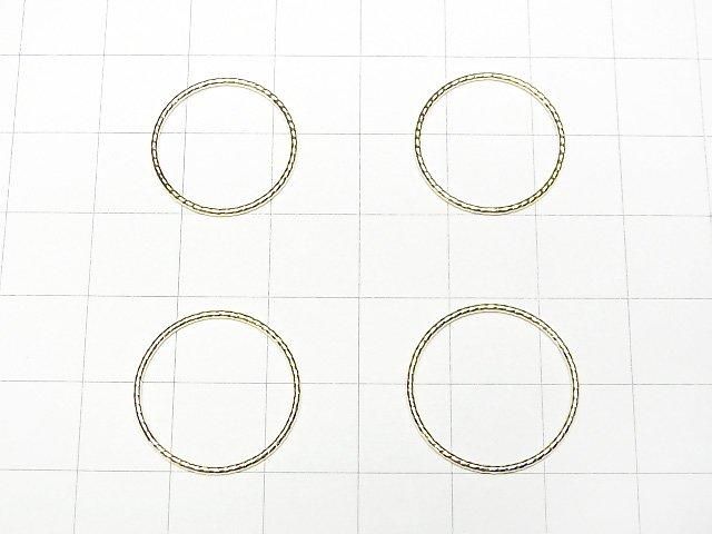 [Video][K10 Yellow Gold] Glitter Cut Wire Ring 1mm [Size 9][Size 11][Size 13][Size 15] 1pc