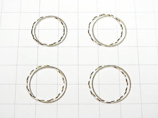 [Video][K10 Yellow Gold]Twist 2strands Ring [Size 9][Size 11][Size 13][Size 15] 1pc