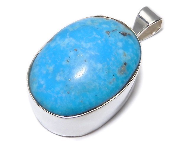 [Video][One of a kind] Persian Turquoise AA++ Pendant Silver925 NO.160