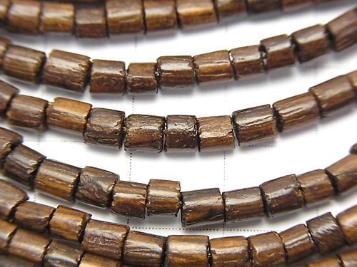 Wood Beads Tube 3x3x3mm 1strand beads (aprx.15inch/38cm)