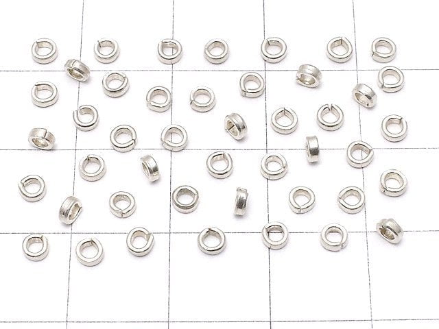 Karen Silver Roundel 2.8x2.8x1.2mm White Silver 20pcs