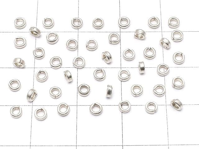 Karen Silver Rondelle 2.8x2.8x1.2mm White Silver 20pcs