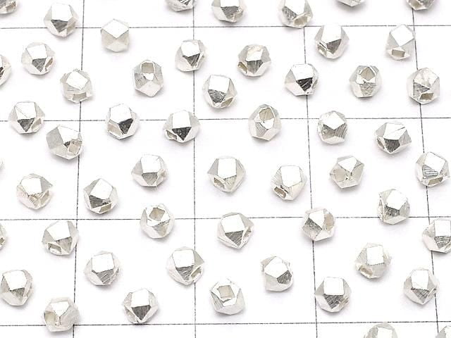 Karen Silver Cube Shape 2.5x2.5x2.5mm White Silver 10pcs