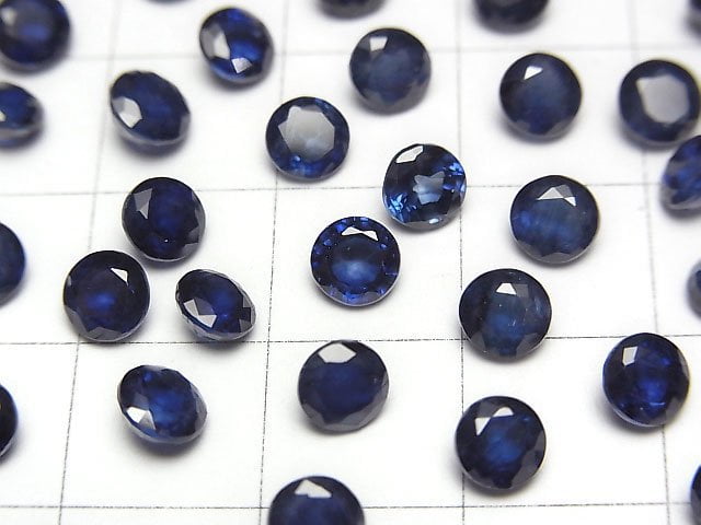 [Video]High Quality Sapphire AAA- Loose stone Round Faceted 5x5mm 1pc